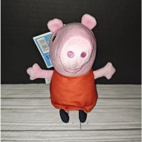 Peppa Pig Talking Plush Toy 2023 Hasbro eOne 8" Red Dress Children TV - Picture 3 of 7